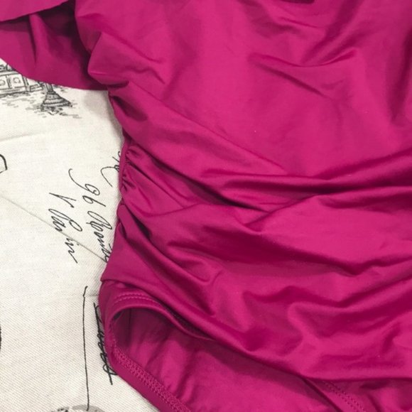 La Blanca Swimwear Off the Shoulder One-Piece Swimsuit - Picture 4 of 7